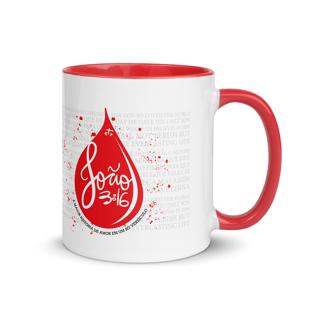 "Porque Ele Vive - João 3:16" - Caneca de Páscoa