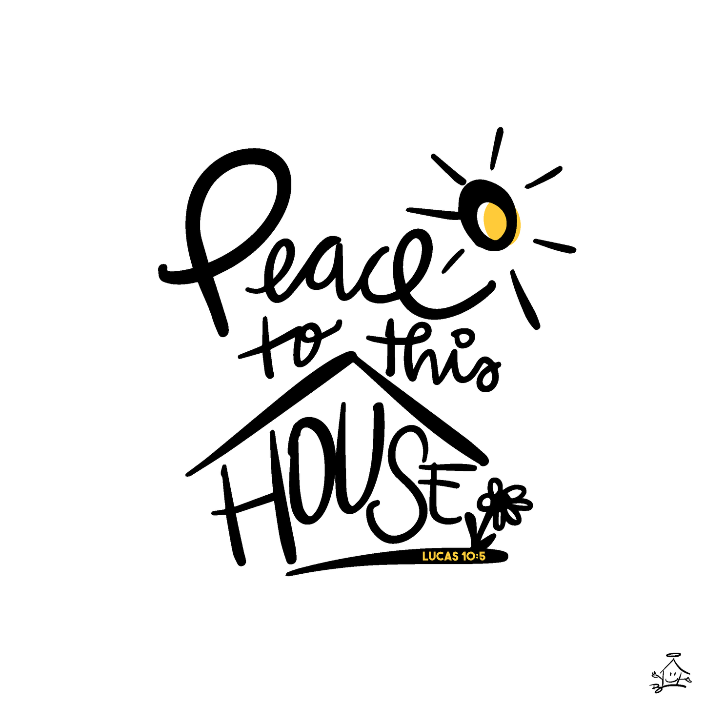 "Peace to this house" - Poster